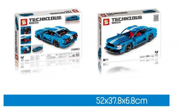 Rennwagen in blau