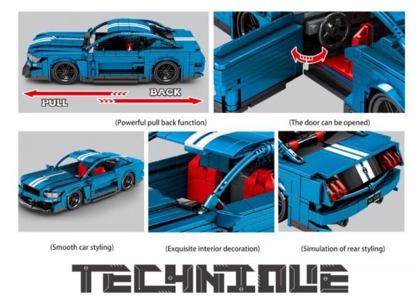 Rennwagen in blau