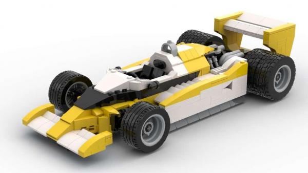 1979er Formel Wagen weiß/gelb