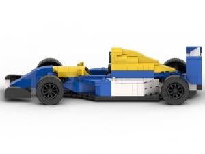 1992er Formel Wagen blau/weiß/gelb