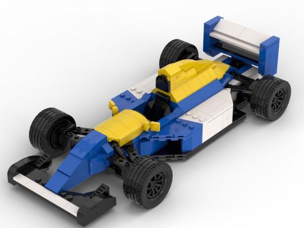 1992er Formel Wagen blau/weiß/gelb