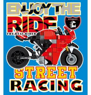 Motorrad in rot 