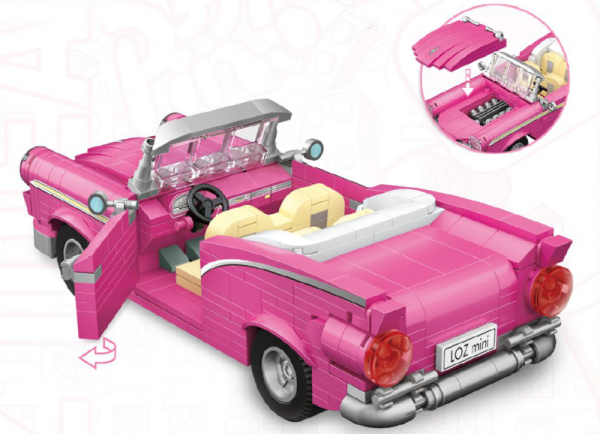 Pink Cabriolet (mini blocks)