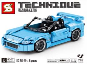 Race car in blue