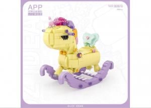 Unicorn Rocking Horse (mini blocks)