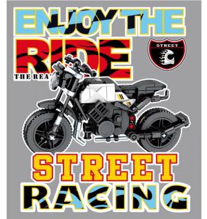 Motorcycle in black/