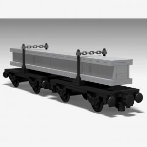 Long transport wagon