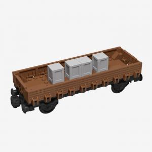 Low side wagon with 2 axles