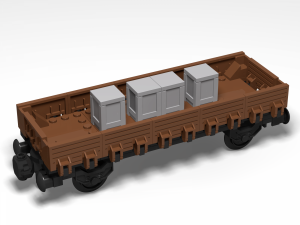 Low side wagon with 2 axles