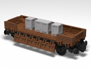 Low side wagon with 2 axles