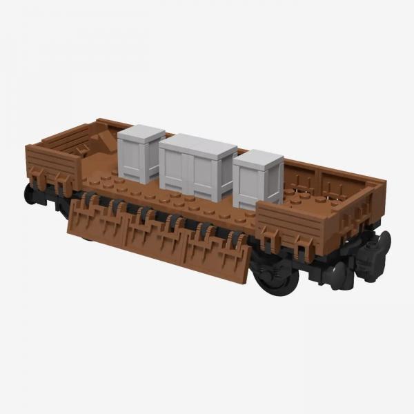 Low side wagon with 2 axles