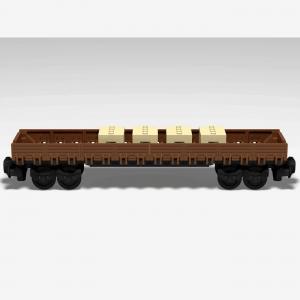 Low side wagon with 4 axles