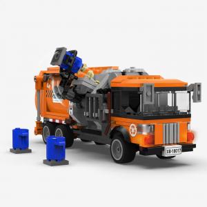Garbage truck orange