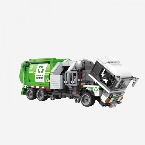 Garbage truck green