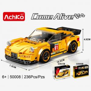 Racing car in orange