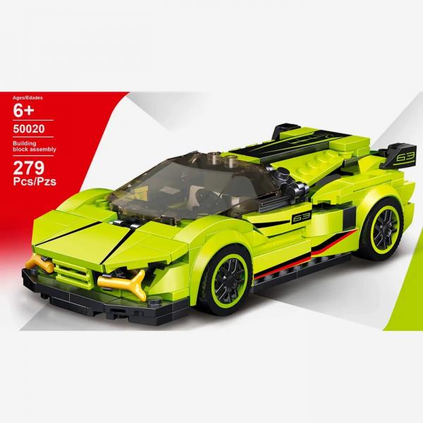 Super sports car lime