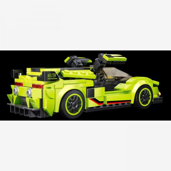Super sports car lime