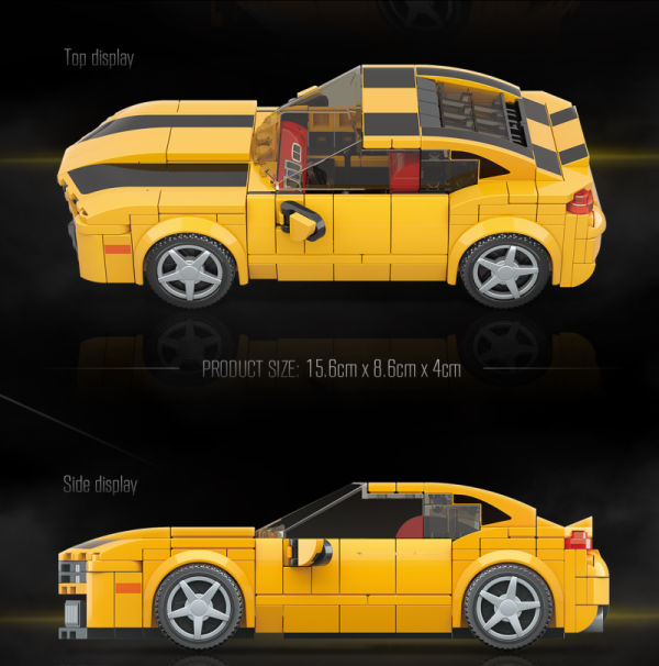 Muscle Car in gelb/schwarz