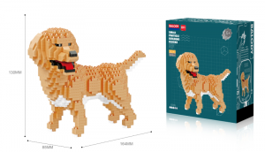 Golden Retriever (diamond blocks)