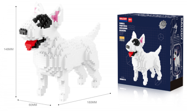 Bull Terrier (diamond blocks)