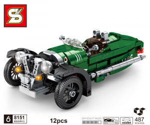 Vintage car  in green
