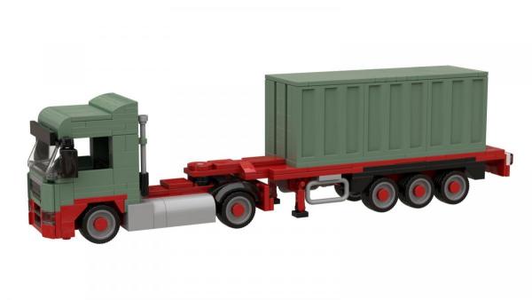 Logistics Truck with Seacontainer