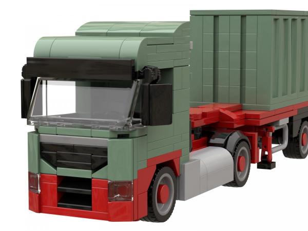 Logistics Truck with Seacontainer