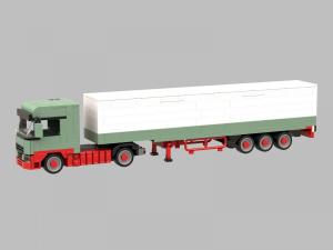 Logistics Truck with Suitcase-Trailer