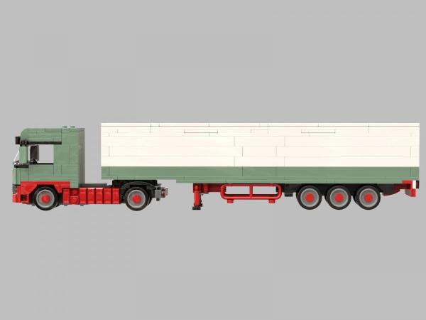 Logistik LKW mit Kofferanhänger