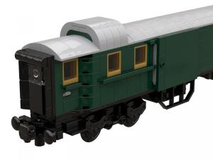 Baggage car dark green