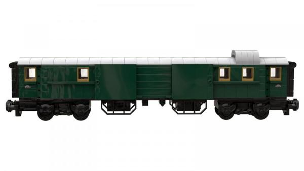 Baggage car dark green