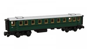 Passager car dark green