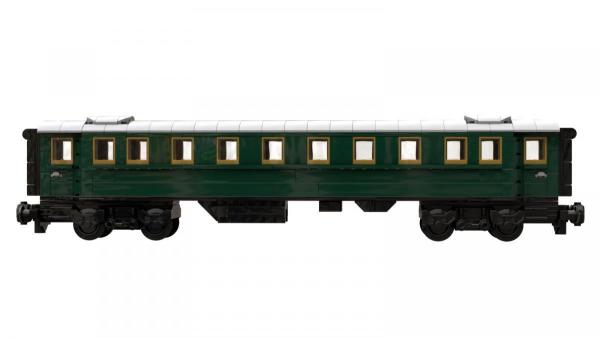 Passager car dark green