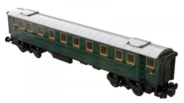 Passager car dark green