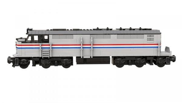 Diesellokomotive USA grau-schwarz