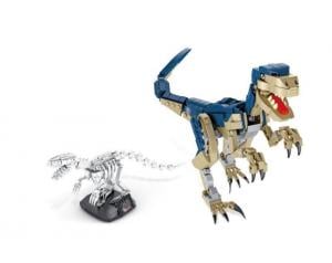 Velociraptor und Fossil
