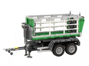 Technic hook lift trailer with two trailers