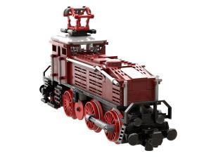 Locomotive BR 160 in dark red