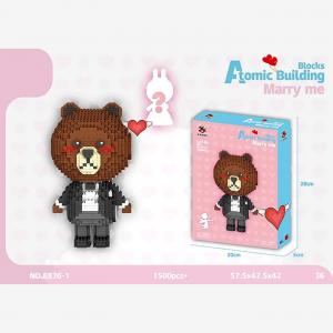 Bear in suit (diamond blocks)