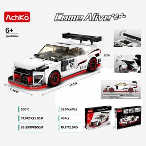 Racing Car in white/red