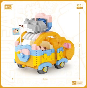 Bear Car (diamond  blocks)
