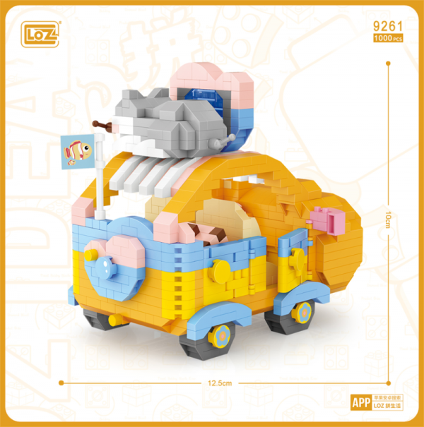 Bear Car (diamond  blocks)