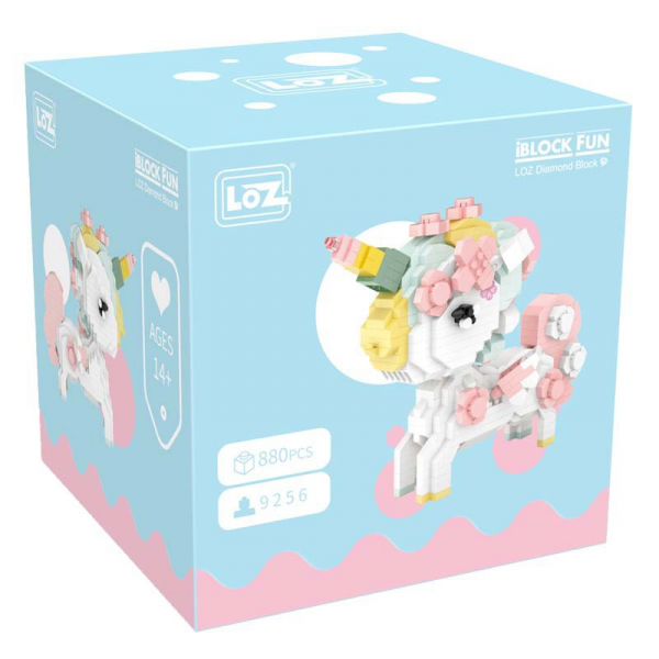 Cherry Blossom Unicorn (diamond blocks)