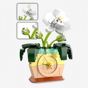 Orchidee im Blumentopf inkl. Uhr