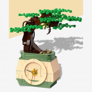 Bonsai im Blumentopf inkl. Uhr