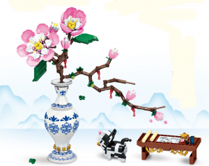 Peach Blossom Branch in a Vase