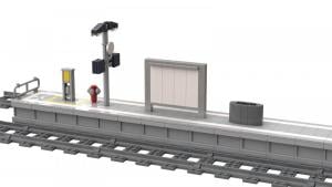 Modern Railway Platform