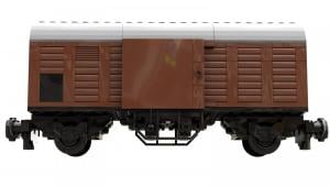 Gedeckter Güterwagen, braun (8w)