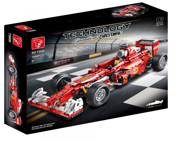 Formula car in red