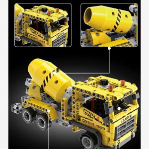 Construction truck concrete mixer